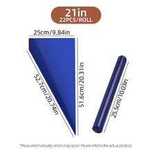 Extra Large Thickened Piping Bags Roll 21 Inch, 22/30/50pcs Reusable Piping Bags, Burst-Resistant, Suitable For Cake Cupcake Decoration, Home Kitchen Birthday Wedding Holiday Party Baking Tools - Dark Blue - View 11