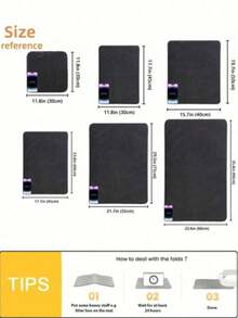 Double-Layer Waterproof & Urine-Proof Cat Litter Mat, Honeycomb Design For Easy Litter Collection, Suitable For Various Cat Litter, Litter Boxes And Enclosed Litter Boxes - Black - View 2