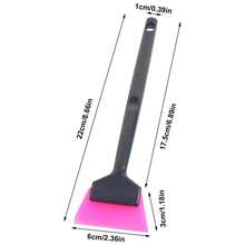 Small Window Tint Mirror Squeegee TPU Blade Scraper Car Corner Windshield Handheld Cleaning Tool Window Film Tinting Scraper - Short Style - View 8