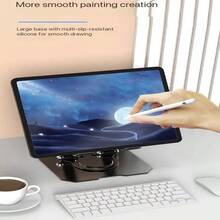 Adjustable Alloy Tablet Stand, Black Silver 360° Rotating, Non-Slip Stable Base, Foldable, Easy To Store And Carry, Suitable For 4-13 Inch Tablet Devices, Desktop Tablet Alloy Stand Foldable Rotating Portable Height Adjustable Cooling Stand - View 9