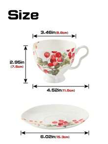 1pc Vintage Elegant Coffee Cup & Saucer Set, Ceramic Material, Luxurious Design, 4 Styles Available, Suitable For Home, Club, Cafe, Party Use - Multicolor - View 13