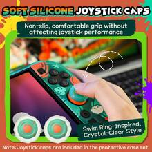 IINE Dockable Color Strike Protective Case Compatible With Switch 2 (2025), Hard PC Shell Cover, With Joystick Caps, Atomic Green, Lightweight Full Protection With Precise Cutouts - View 8