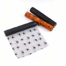 1 Roll Cuttable Spider Web Table Runner, 108.2in*11in. Halloween Decor Tablecloth With Skull, Spider Web And Bat Patterns, Suitable For Dining Table, Living Room And Home Decor, Halloween Party Supplies, Essential For Dining Table, Halloween Gift, - Multiple Styles - View 7
