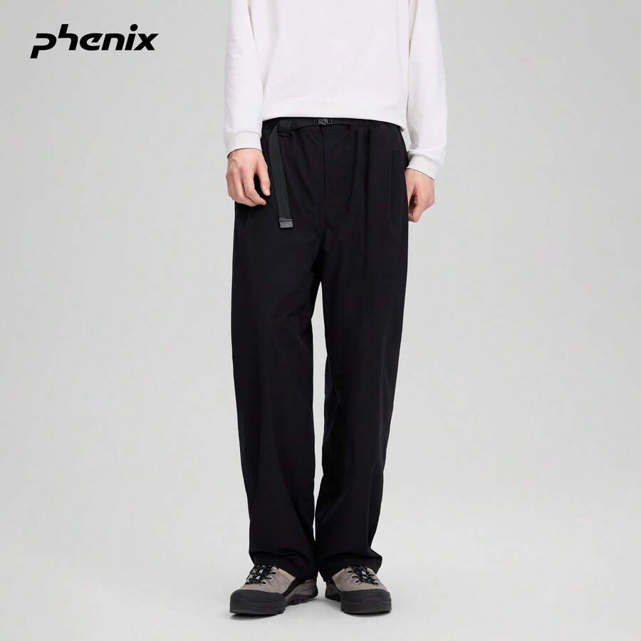 +Phenix Phoenix Outdoor Woven Long Pants Men Adjustable Leg Sports Casual Loose Black Pants - Black - View 1