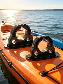2/4pcs Paddle Holder Bracket, Plastic Paddle Clip, Paddle Holder For Kayak, Canoe, Rowing Boat, Inflatable Boat - Black - View 10