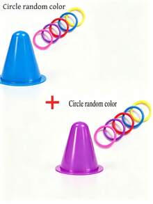 1/2/3 Pcs Interactive Rabbit Hoops Toy, Durable Plastic Ice Cream Tub With Colorful Rings Toy, Batteryless Chew Toy For Boredom Relief Of Rabbits And Guinea Pigs - Multicolor - View 24