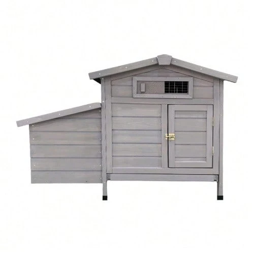 Raised With Wooden Nesting Box That Protects Hens From Predators, Elevated Nest, Easy To Clean - 查看 1