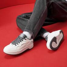 XTEP Qilang Lite Men's Casual Shoes New Versatile Bread Shoes Skate Shoes - White/Gray - View 4