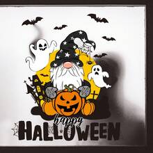 1pc Halloween Window Sticker, Reusable Static Cling Window Decal, Suitable For Home Double-Pane Sliding Glass Doors, Bedroom Floor-To-Ceiling Windows, B&B Guest Rooms, Escape Rooms, Pubs, Bars, Supermarket Display Windows, Halloween Parties, Halloween Decor Gifts - 1PC - View 6