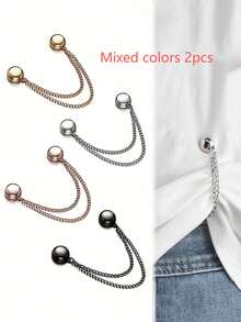 Magic Pants Cuffs Anti-Dragging Pants Too Long To Shorten Adjustment Buckle Fixed Clip Waist Buckle Dragging Pants Detachable Chain Magnetic Buckle Magnetic Buckle Chain - A - View 10