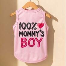 LUCKIE PAL 1pc 100% MOMMY'S BOY Printed Tank Top, Anti-Flea Base Layer Pet Dog Clothes, Fashionable Vest For Chihuahua Small Dogs And Cats, Suitable For Indoor And Outdoor Use - Multicolor - View 10