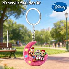 1 buah Gantungan Kunci Kartun Keluarga Malaikat Disney Duduk di Bulan, Dekorasi Hadiah Liburan, Gantungan Kunci Mobil, Aksesori Ransel dan Dompet, Dekorasi Berlisensi Resmi, Menampilkan Karakter Ikonik, Wajib Dimiliki Penggemar Film, Cocok untuk Kendaraan, Tas, Mobil, Pohon Natal, Hari Valentine dan Ulang Tahun, Desain Gantungan Kunci yang Menyenangkan | Hadiah Natal Halloween - MultiWarna - View 3