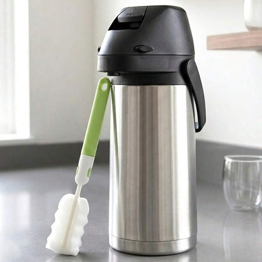 1.9L/64oz Stainless Steel Cold Water Pitcher With Lid And Cleaning Brush, 24-Hour Cold Storage Iced Tea Pot, Cold Beverage Dispenser, Suitable For Iced Tea, Coffee, Juice, Milk, Drinks - Multicolor - View 1