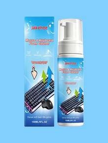 jakehoe 1pc/100ml/150ml Keyboard & Mouse Foam Cleaner, Laptop Keyboard Multi-Purpose Cleaning Dust & Stain Removal, Home Cleaning Supplies, Household Essentials, Daily Necessities, Cleaning Gadget, Home Goods, Multi-Function Cleaning, Deep Cleaning Keyboard & Mouse Crevices, Suitable For Various Surfaces, No Residue After Wiping, Meets Daily Dust & Cleaning Needs - Liquid - View 9