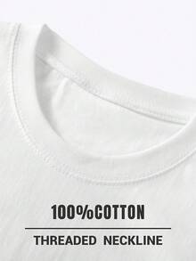 Minimalist. 100% Algodon. 1pac T-Shirt With Front And Back Design, Slogan In Spanish And Printed On Spanish Slogan. Short And Short Sleeve Shirt For - 白色A - 查看 4