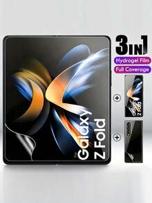 3合1柔軟水凝膠螢幕保護膜，適用於 Galaxy Z Fold 8 Ultra 7 6 5 4 3 2 系列 [內建 TPU 膜 + 全覆蓋外膜 + 背面螢幕保護膜] - 3 IN 1 - 查看 15