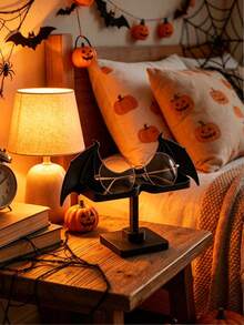 1 Set Halloween Bat Wing Glasses Holder/Phone Stand, Unique Gothic Style Desktop Decor, Exuding Eerie Atmosphere, Can Be Used As Punk Style Glasses Display Rack Or Cool Storage Accessory - Multicolor - View 10