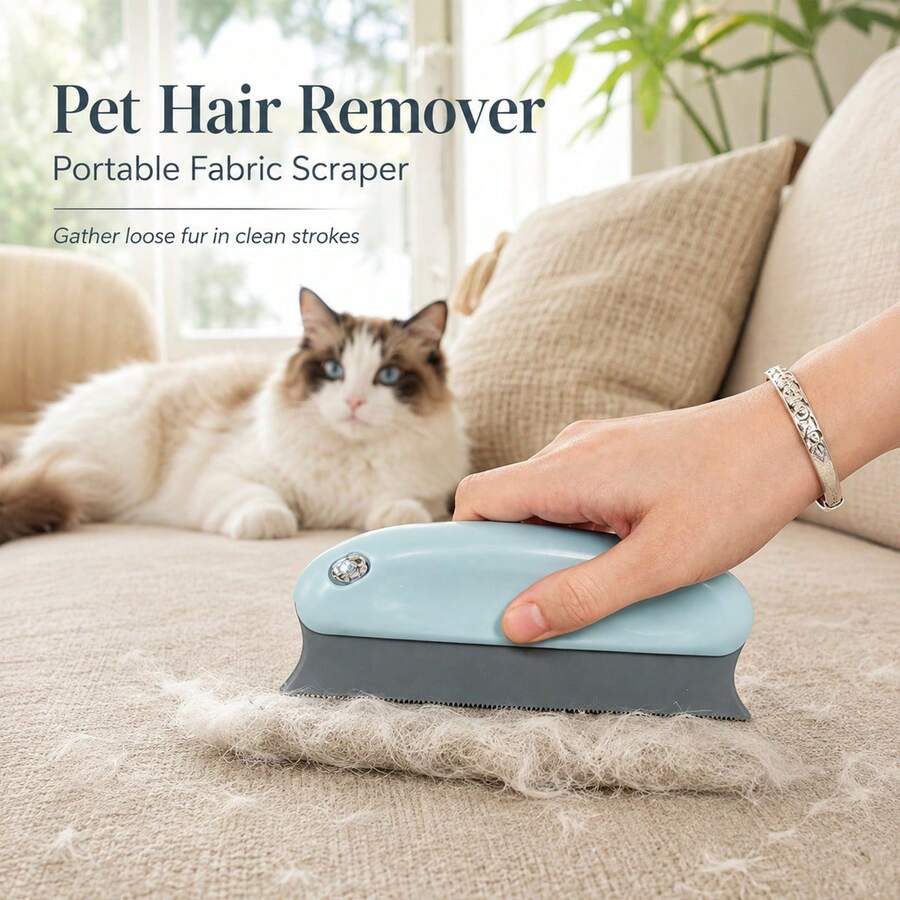 Pet Hair Remover Brush, Scratch-Resistant Rubber Bristles, Suitable For Cats And Dogs, Powerful Pet Hair Brush, Efficient Cleaning Tool For Furniture, Carpets And Car Seats, Easy To Clean Home Beauty Tool, Pet Hair Remover - Multiple Styles - View 1