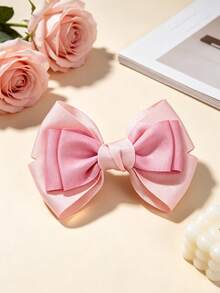 6PCS Multi-Color Multi-Layer Bow Hair Clips, 6 Colors Combination, Suitable For Daily Wear, Perfect Gift Choice - Multicolor - View 10