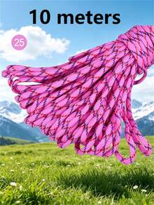 10M/50M/100M Nylon Paracord, 4mm 7-Strand - Non-Elastic Woven Rope, Suitable For Outdoor Training, Camping And DIY Activities - Multicolor - View 71