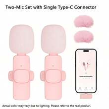 Mikrofon Nirkabel Mini Pro, Kompatibel dengan iPhone dan Perangkat Android, Mikrofon Jepit yang Dirancang untuk Perekaman Video, Dilengkapi dengan Antarmuka USB-C, Mampu Merekam Audio Jernih, Cocok untuk Podcast, ASMR, dan Vlog. - View 10