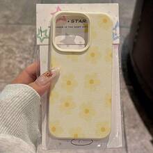 1 pieza Funda de teléfono suave transparente con diseño minimalista de flor de margarita fresca - Multicolor - Ver 3