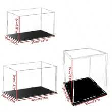 20/30/40cm Acrylic Display Case Dustproof Box Perspex Clear Collectibles Model - 30 X 15 X 15 cm - View 1