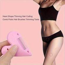 1 buah Sisir Pemangkas Berbentuk Hati, Desain Portabel, Model Manual, Cocok untuk Perawatan Harian Wanita, Dapat Memangkas Bulu Tubuh, Ketiak dan Area Garis Bikini, Cocok untuk Penggunaan di Rumah, Hadiah Halloween dan Natal - MultiWarna - View 1