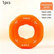 Hexagonal Silicone Hand Grip Ring, 3‑Level Resistance Hand Gripper For Hand & Wrist Extension Training, Multifunctional Finger Strength Trainer For Men, Professional Muscle Workout Fitness Equipment, Ideal Gift For Gym Home Use - Multicolor - View 9