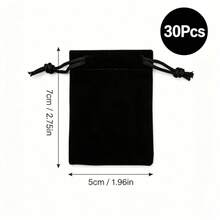 Velvet Jewelry Drawstring Bags, Soft Gift Pouches Suitable For Rings, Necklaces, Bracelets, Multi-Color - Multicolor - View 18