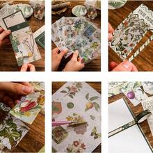 Scrapbook Supplies Kit, Botanical Bullet Junk Journal Kit With Journaling/Scrapbooking Supplies, Stationery, A6 Grid Notebook With Graph Ruled Pages,Washi Sticker, Decorative Papers, Envelopes, Scrapbook Gift For Craft Lover - Plants - View 5
