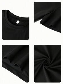 Conjunto de manga corta estampado para hombres con mangas cortas sueltas, suaves y ligeras, ropa casual de la ciudad de playa y entretenimiento diario de varios tamaños - Gris - Ver 6