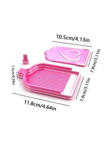 Diamond Painting Multi-Color Rhinestone Tray/Heart-Shaped Sandwich Tray. Multi-Color Diamond Painting Tray Suitable For Round And Square Diamonds. Makes Diamonds Easier To Work With. Diamond Painting Tool Set. DIY Craft Tools. - B - View 9