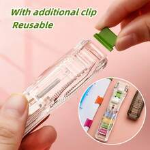 1 Set Binder Clip Refill Clips, Office Document Organizer Long Tail Clips, Spare Clips For Student Exam Papers, Folder Clips, Office And Study Supplies, Office Binding Tools, Stapler And Staples - A - View 4