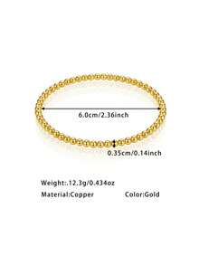 5-Piece 21K Gold Plated Banajer Bangle Set, Rust-Resistant Gold Alternative Colorful Enamel Flower Beaded Ball Stackable Bracelet Fine Jewellery - Floral Combination Bracelet - View 7