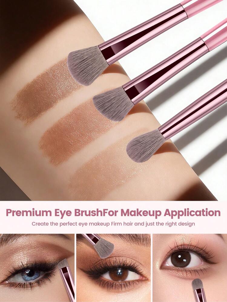 MAANGE 14pcs Makeup Brush Set, Includes 13 Makeup Brushes + 1 Storage Bag, Including Foundation Brush, Powder Brush, Blush Brush, Concealer Brush, Contour Brush, Highlighter Brush, Nose Shadow Brush, Eyeshadow Brush, Eyeliner Brush, Eyebrow Brush, Lip Brush And Detail Brush. Essential For Home Or Travel, Makeup Brush Set, Great Gift. - Multicolor - View 6