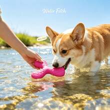 1pc Pet Interactive Flying Disc - Made Of Durable EVA Material, Floating Tri-Blade Design, Training Toy For Small/Medium Dogs, Outdoor/Beach Interactive Gadget - Multicolor - View 12