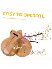 Spanish Flamenco Castanets With Hanging Rope For Easy Operation And Practice, Traditional Wooden Hand Drum, Adult Musical Instrument, Spanish Souvenir Gift, Beginner Musical Instrument, Adult Beginner Dance Performance Practice Instrument, Orff Percussion Instrument, Suitable For Dance Performance And Music Teaching, Suitable For Dancer Party, Ballroom Entertainment, Young Musicians - Multicolor - View 3
