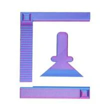 New 3D Printed Precision Positioning Ruler Set, 3 Pieces, Colorful, Suitable For Diamond Painting Beginners And Enthusiasts - A - View 12