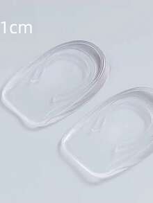 Transparent Silicone Invisible Height Increasing Half Insoles, Heel Height Increasing Shoe Pads, Shock Absorbing Cushioning Non-Collapsing Heel Pads - Multicolor - View 7
