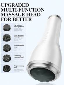Lenovo Lymphatic Detox Massage Tool And Cellulite Reduction Massager, Helps Reduce Stretch Marks And Cellulite, Body Shaping Device, Pain Relief For Legs, Arms And Abdomen, Body (White) - Multicolor - View 2