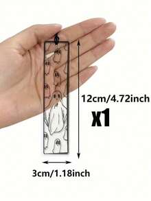 Halloween Transparent Acrylic Bat Pattern Bookmark With Black Tassel, Multiple Sizes Available - Thoughtful Gift For Bookworms, Colleagues And Relatives; Acrylic Bookmark Decoration, Perfect For Halloween And Back To School Season - One Size Fits All - View 14