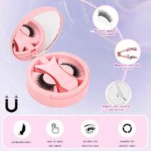 1pc Magnetic False Eyelash Storage Box, Reusable, Suitable For Beginners - Multicolor - View 4