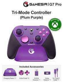 GameSir G7 Pro Gamepad Compatible With Xbox Gaming Controller For PC Steam Android Officially Licensed With Charging Station Tri-Mode Connectivity Mag-Res TMR Sticks 1000Hz Polling Rate Hall Effect Analog Triggers 6-Axis Gyroscope - View 13