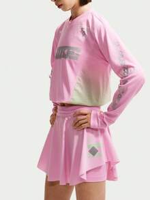 Nike Women's AS W NK SWIFT SKORT NV Sports Woven Skort IM7545-654 - Pink - View 3