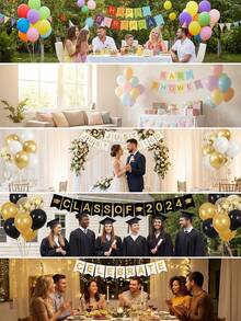 2/6/12pcs Metal Balloon Weights, DIY Helium Balloon Desktop Party Decoration, Multicolor, Suitable For Birthday, Wedding, New Year, Christmas, Graduation Ceremony Home Decor And Gifts - Multicolor - View 5