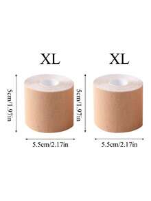 1/2pcs Breast Lift Tape,Invisible Self-Adhesive Disposable Tape, Elastic Sports Tape - Breathable Lifting Breast Tape, Suitable For A-F Cup Sizes - Multicolor - View 30