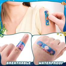 100/30/10pcs Underwater World Animals Cartoon Bandages Flexible Adhesive Colorful Cute Bandages Knuckle Fingertip Breathable Stickers (Random Pattern) - View 8