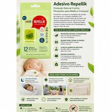 Adesivo Repelente Repellik Likluc Proteção Contra Mosquitos Natural e Seguro para Bebes e Crianças a 100% natural base de Citronela - Tamanho Único - Visão 2