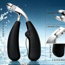 New Diagonal Design Large Opening Nail Clipper, 45° Ergonomic Toenail Clipper, Heavy Duty Stainless Steel Nail Clipper, Suitable For Elderly And Thick Hard Ingrown Nails - Multicolor - View 5